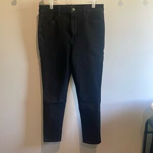 American Eagle Super High Rise Jeggings Black Size 12 Short